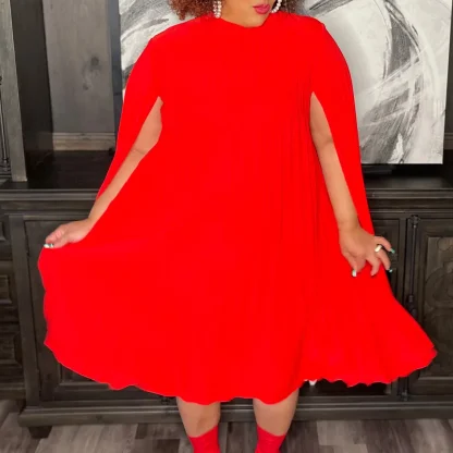 Pretty Cloak Plus Size White Dress - Image 2