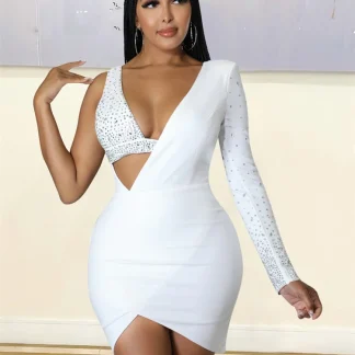 Dazzling Plus Size White Dress