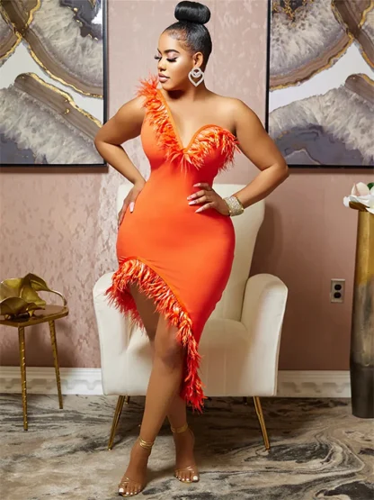 Tassel Hem Plus Size White Dress - Image 6