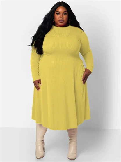 Plus Size White Fall Dress - Image 5