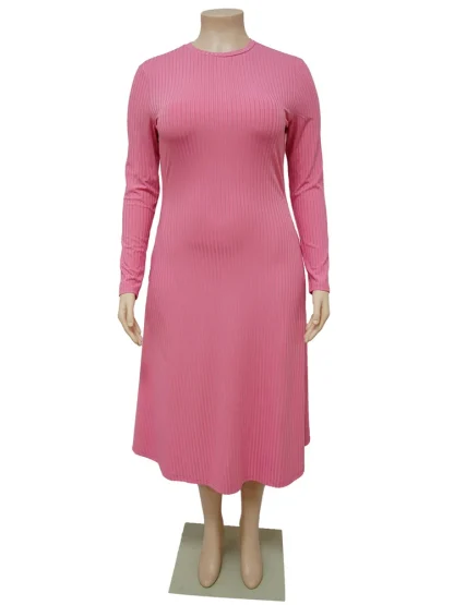 Plus Size White Fall Dress - Image 6